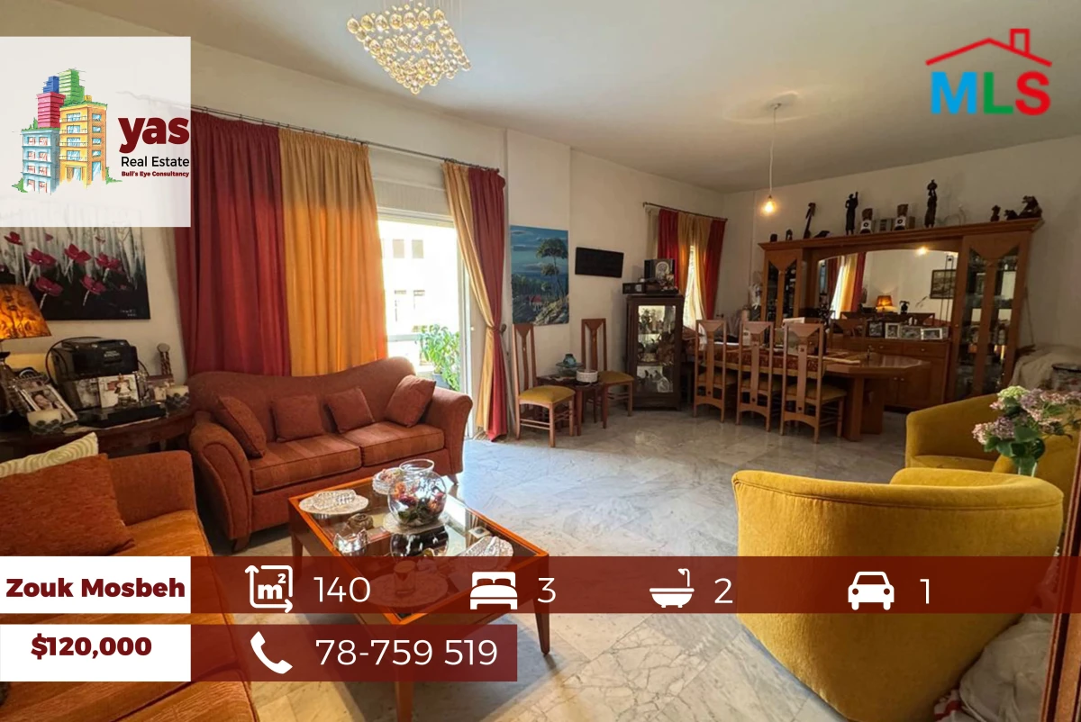 Zouk Mosbeh 140m2 | High End | City View | Calm Street | CHN
