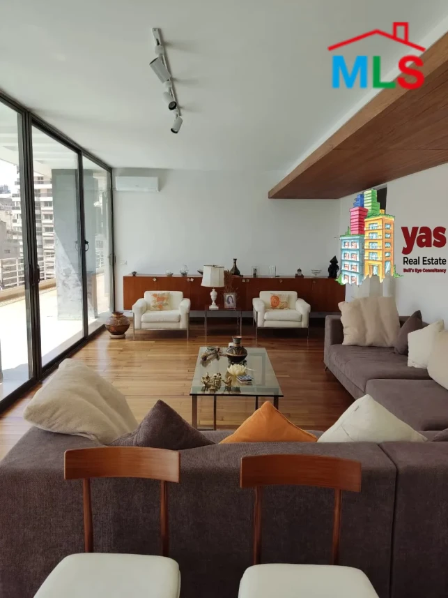 Ain El Mrayse 200m2 | Terrace 200m2 | Open City and Sea View | PA