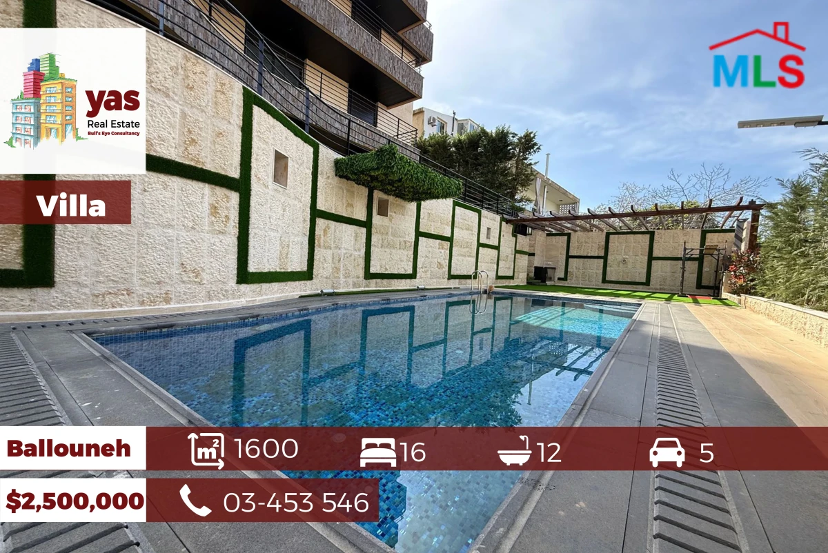 Ballouneh 1600m2 | Villa | New | Panoramic View | High-End | Unique