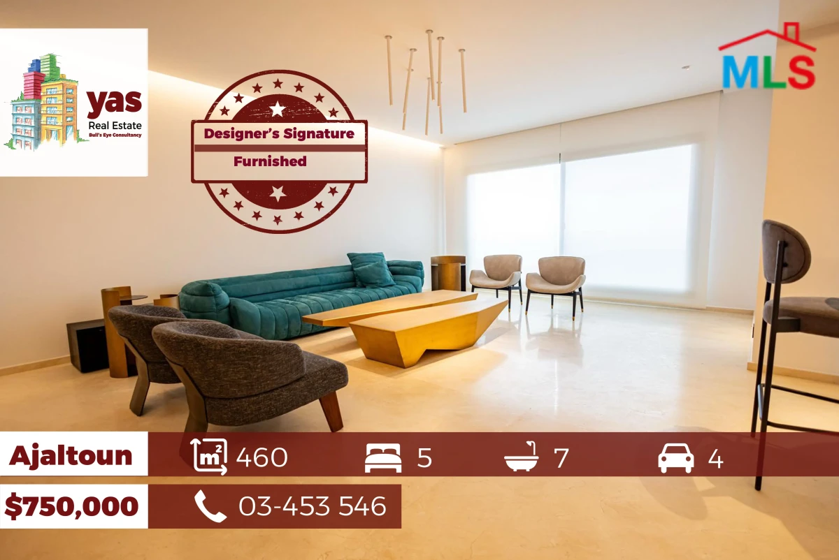 Ajaltoun 460m2 | Duplex | Designer’s Signature | FURNISHED | View