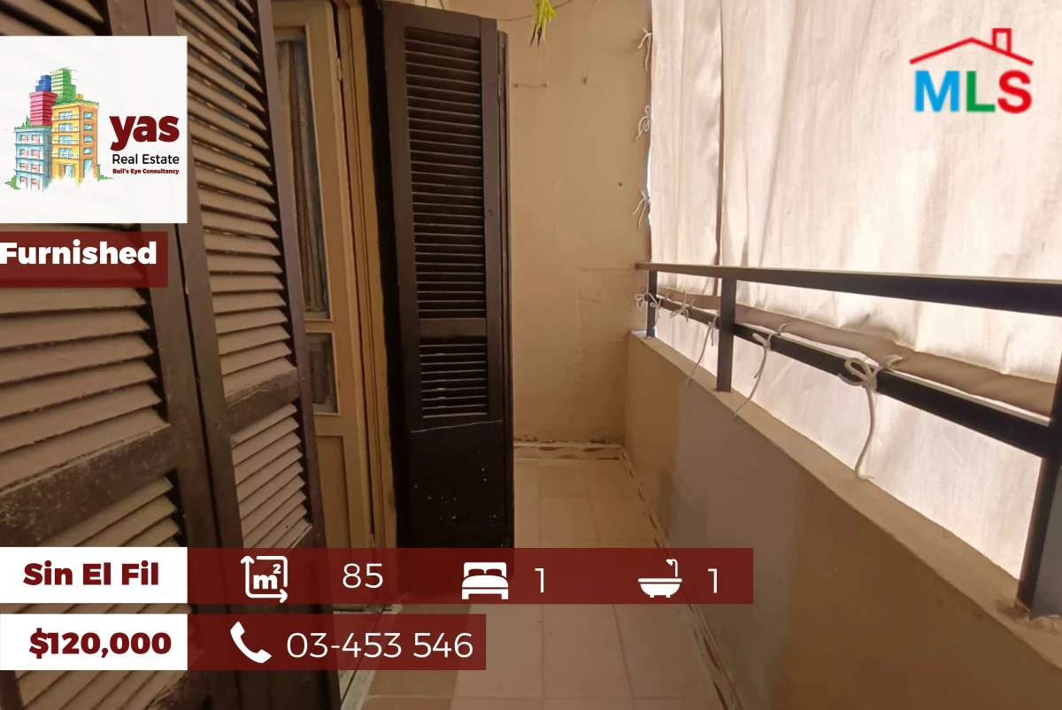 Sin El Fil 85m2 | Furnished | Mint Condition | Prime Location | AA