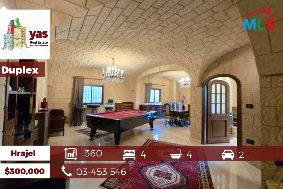 Hrajel 360m2 | Traditional Duplex | Mountain View | Private Street |DA