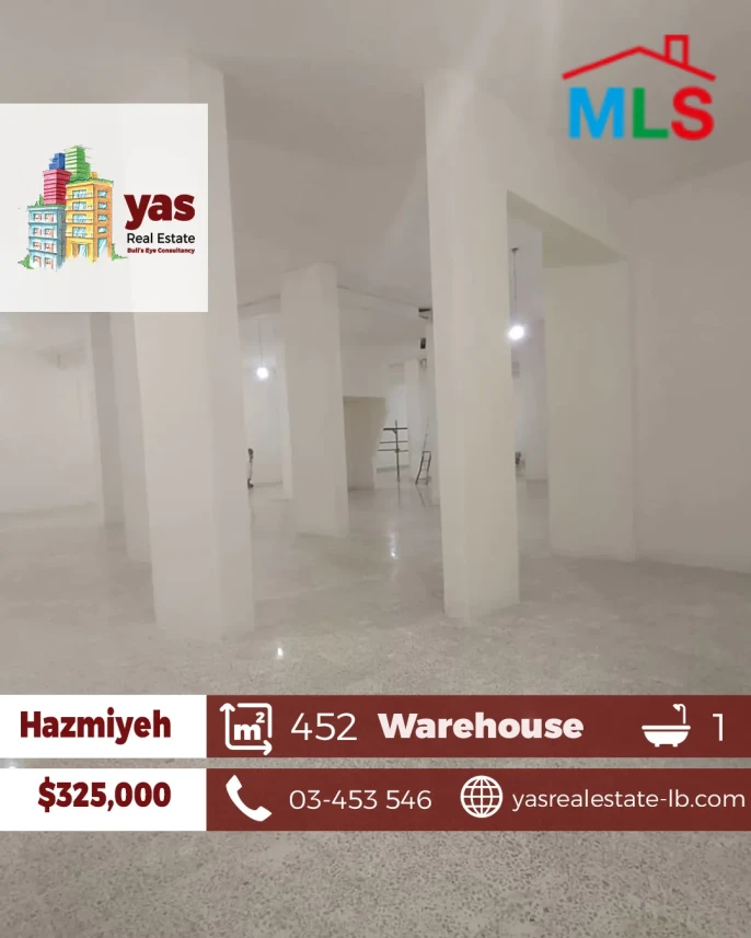 Hazmiyeh 452m2 | Warehouse | Renovated | Prime Location | AA/KR