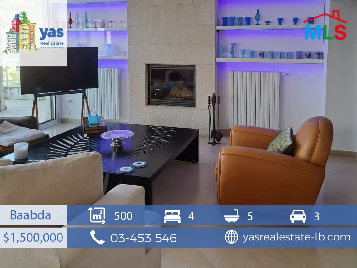 Baabda 500m2 | Penthouse Duplex | Super Deluxe | Furnished | PA