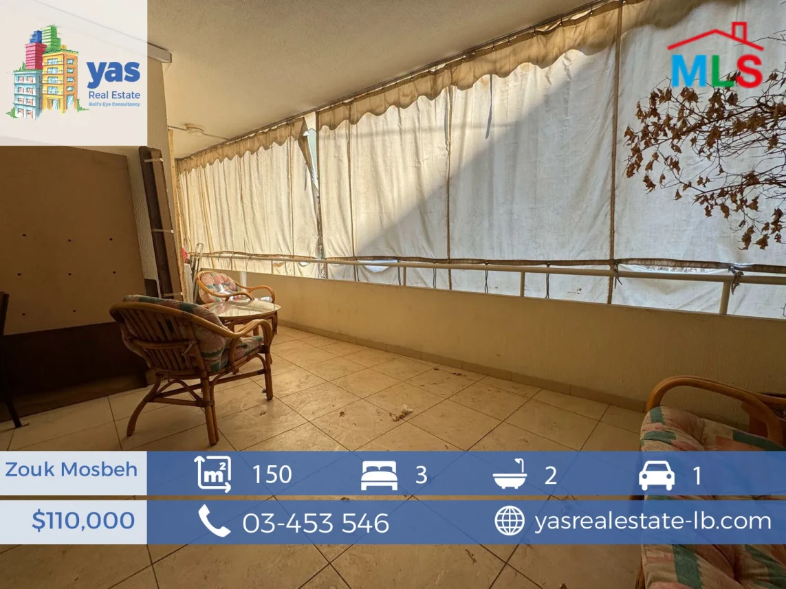 Zouk Mosbeh 150m2 | Well Lighted | Flat | Quiet Area | EL