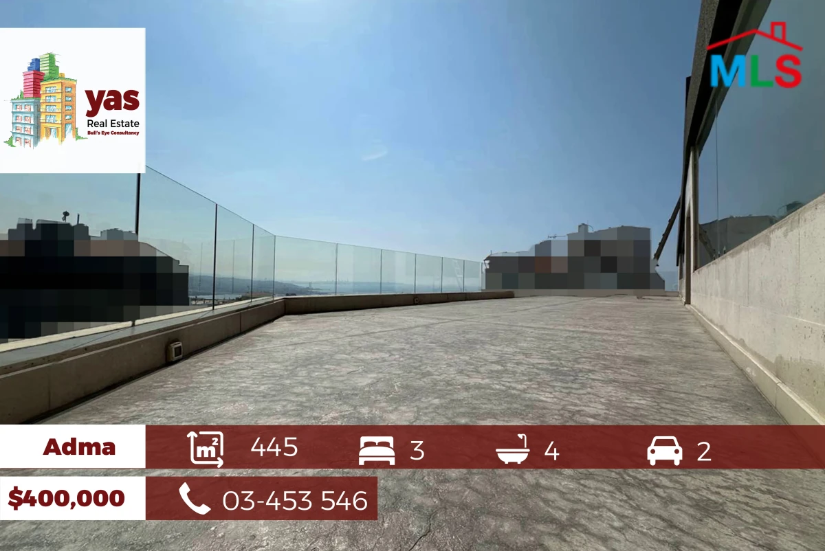 Adma 445m2 | Rooftop Terrace | Sea View | New | Callm Area | RA