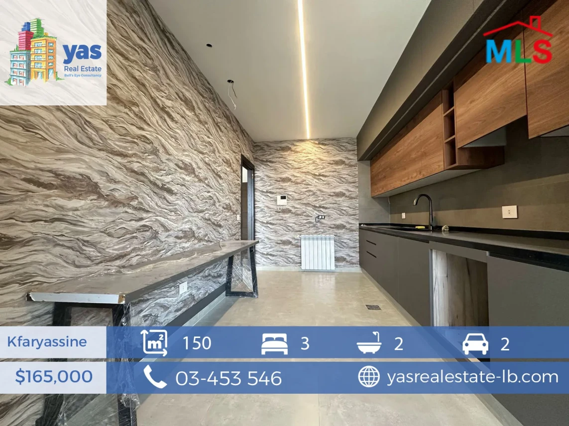 Kfaryassine 150m2 | Sea View | New Flat | Cal Area | Catch | RA/IV