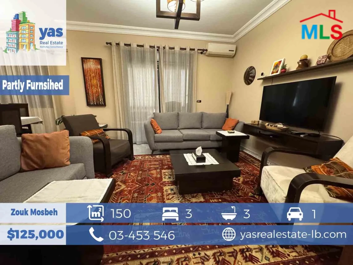 Zouk Mosbeh 150m2 | Well Maintained | Partly Furnished | Luxury | EL