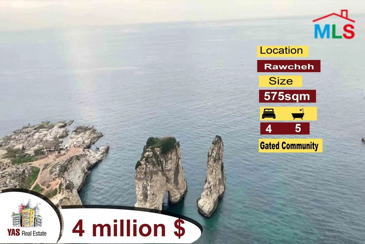 Rawcheh 575m2 | Gated Community | Ultra Prime Location | PA