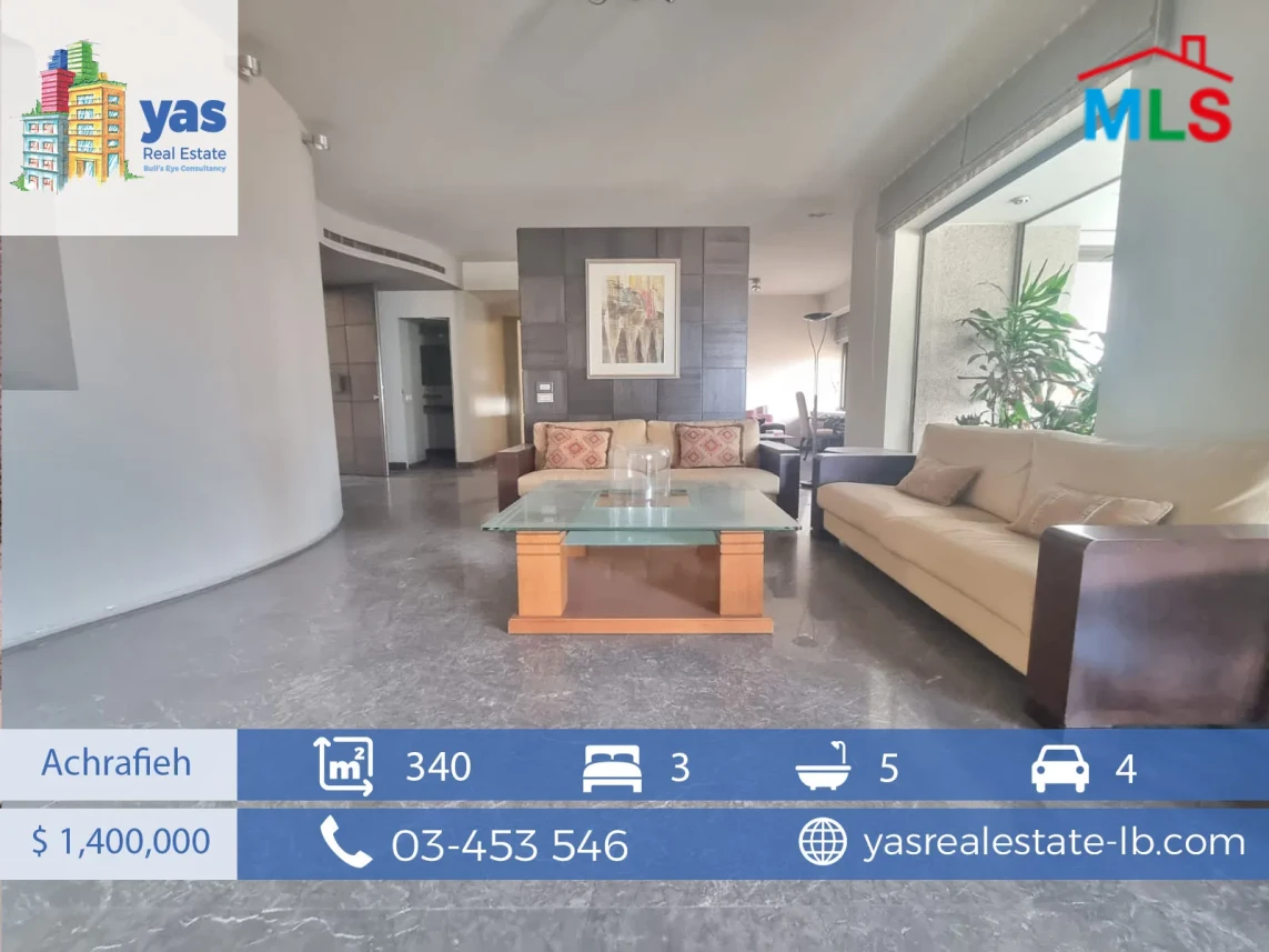 Achrafieh 340m2 | Very Well Maintained | City View | PA