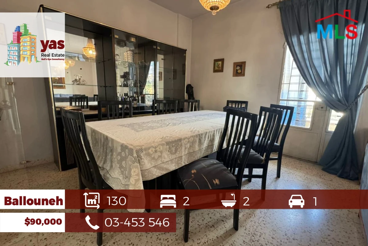Ballouneh 130m2 | Open View | Excellent Condition | Prime Location |TO
