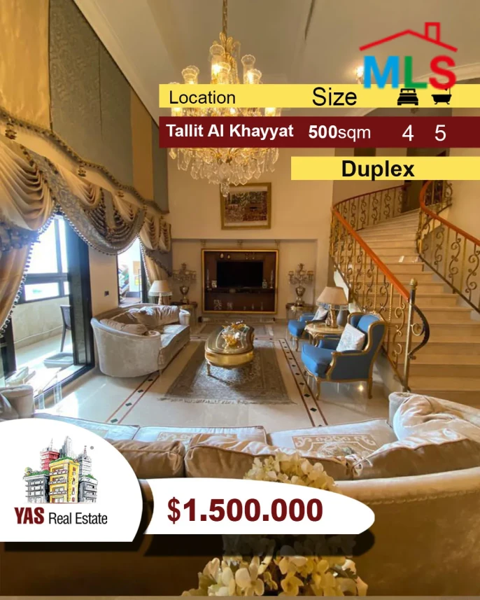 Tallit Al Khayyat 500m2 | Super Prime Location | Duplex | Sea View |PA