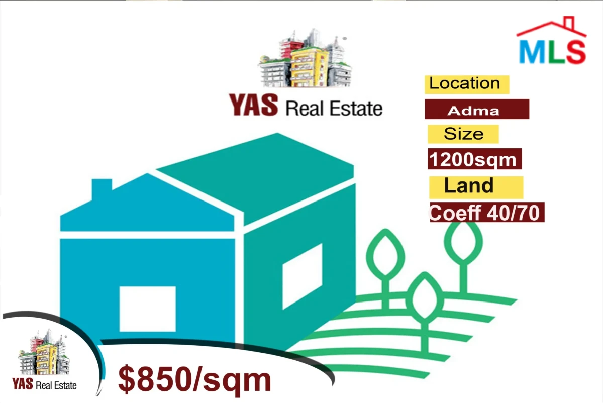 Adma 1200m2 | Residential Land | Coeff 40/70 | Prime Location | AC