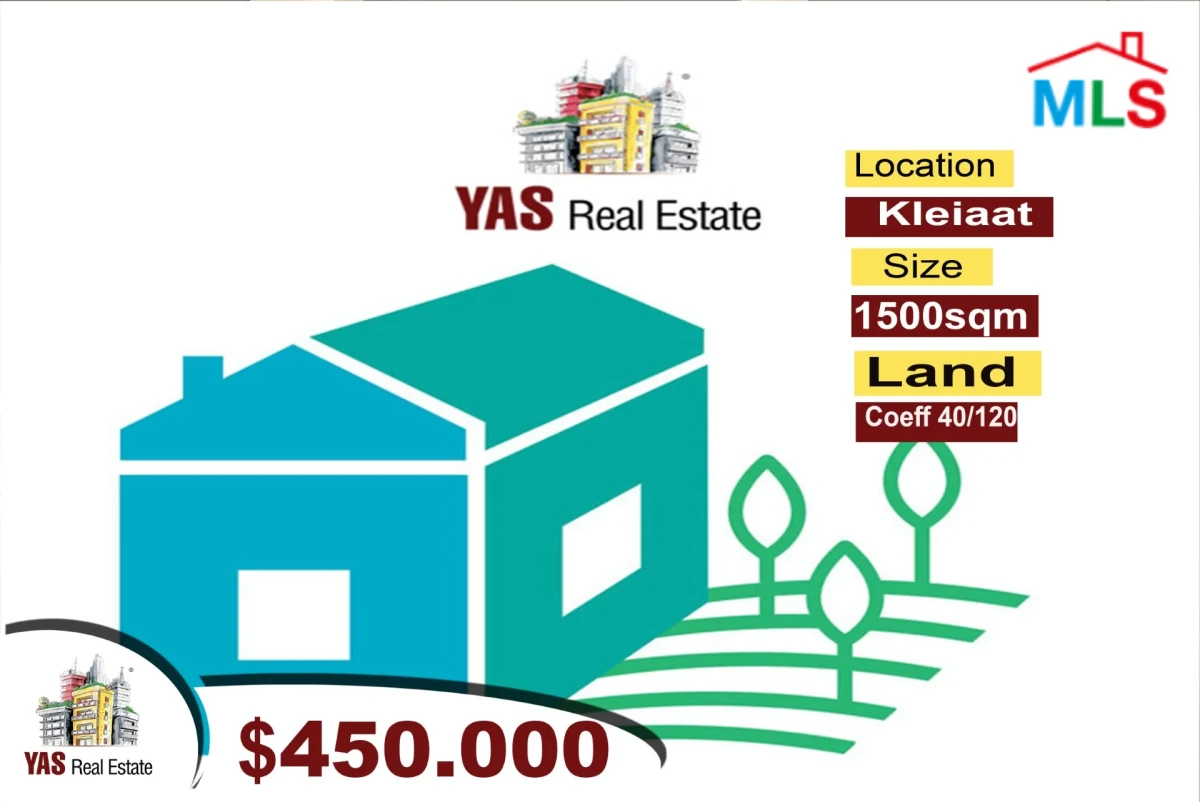Kleiaat 1500m2 | Commercial Land | Coeff 40/120 | Prime Location |AC