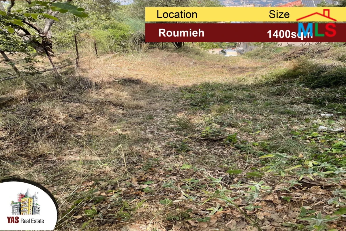 Roumieh 1400m2 | Land | Residential | Calm Area | Greenery | TS