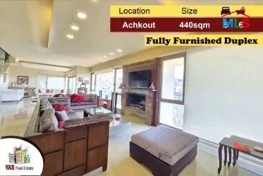 Achkout 440m2 |Furnished Dulplex| Mountain View |Modern | Decorated|DA