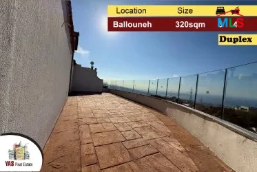 Ballouneh 320m2 | Duplex | New | Panoramic View | Unique property |AC