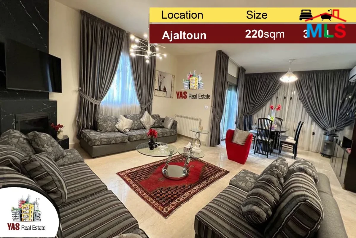 Ajaltoun 220m2 | 100m2 Terrace | New | High-End