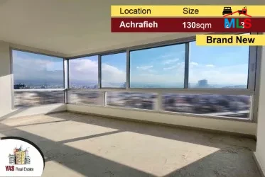 Achrafieh 130m2 | Brand New | Ultra Prime Location | Mountain view | S