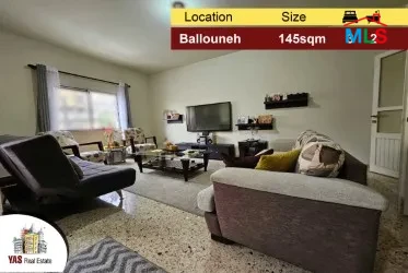 Ballouneh 145m2 | Open View | Quiet Street | Catch | TO