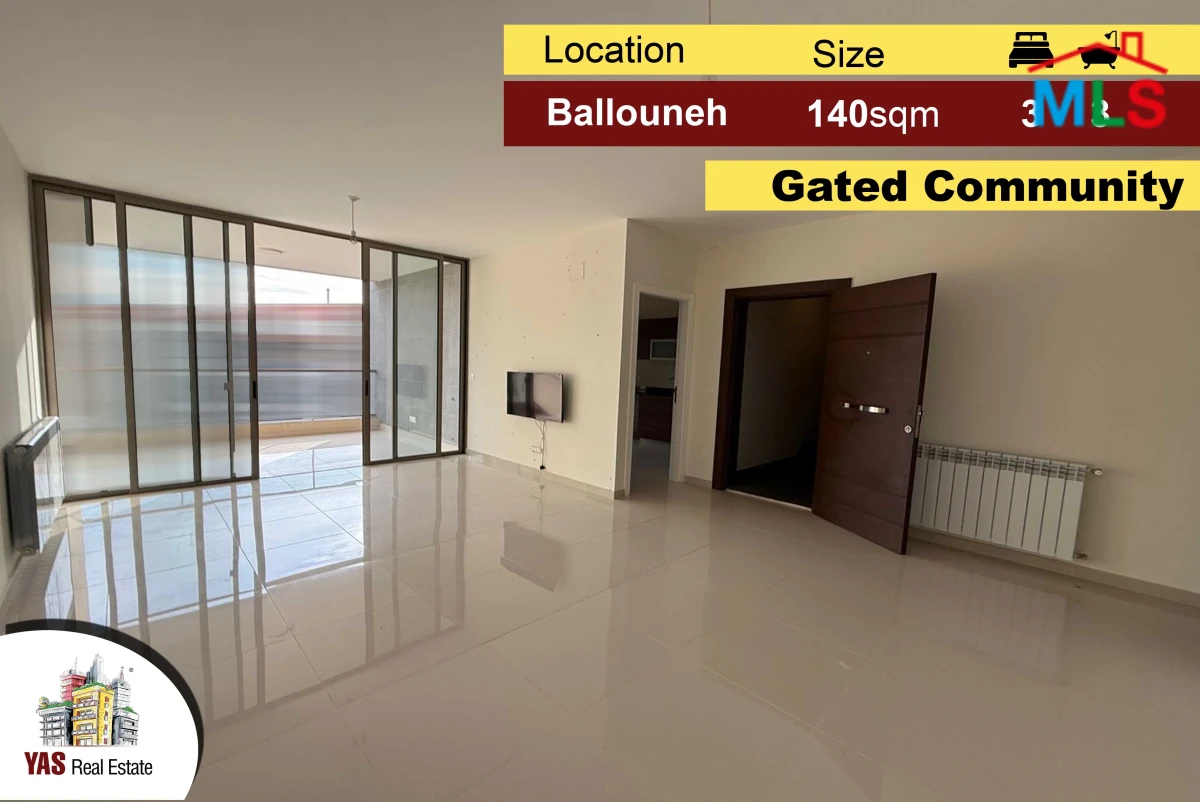 Ballouneh 140m2 | Gated Community | Swimming Pool | Luxury | AC