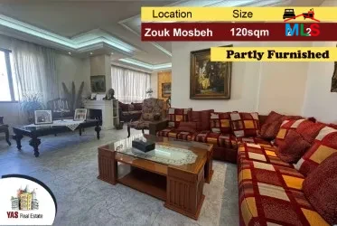 Zouk Mosbeh 120m2 | partly Furnished | Decorated | EL/EH