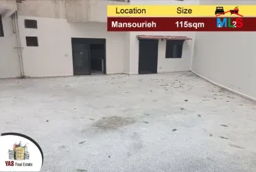 Mansourieh 115m2 | 55m2 Terrace | Well Lighted | Calm Area | Catch |PA