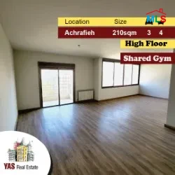Achrafieh 210m2 | Brand New | High-End | Open View | Gym | AC