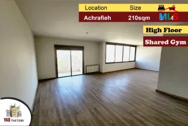 Achrafieh 210m2 | Brand New | High-End | Open View | Gym | AC