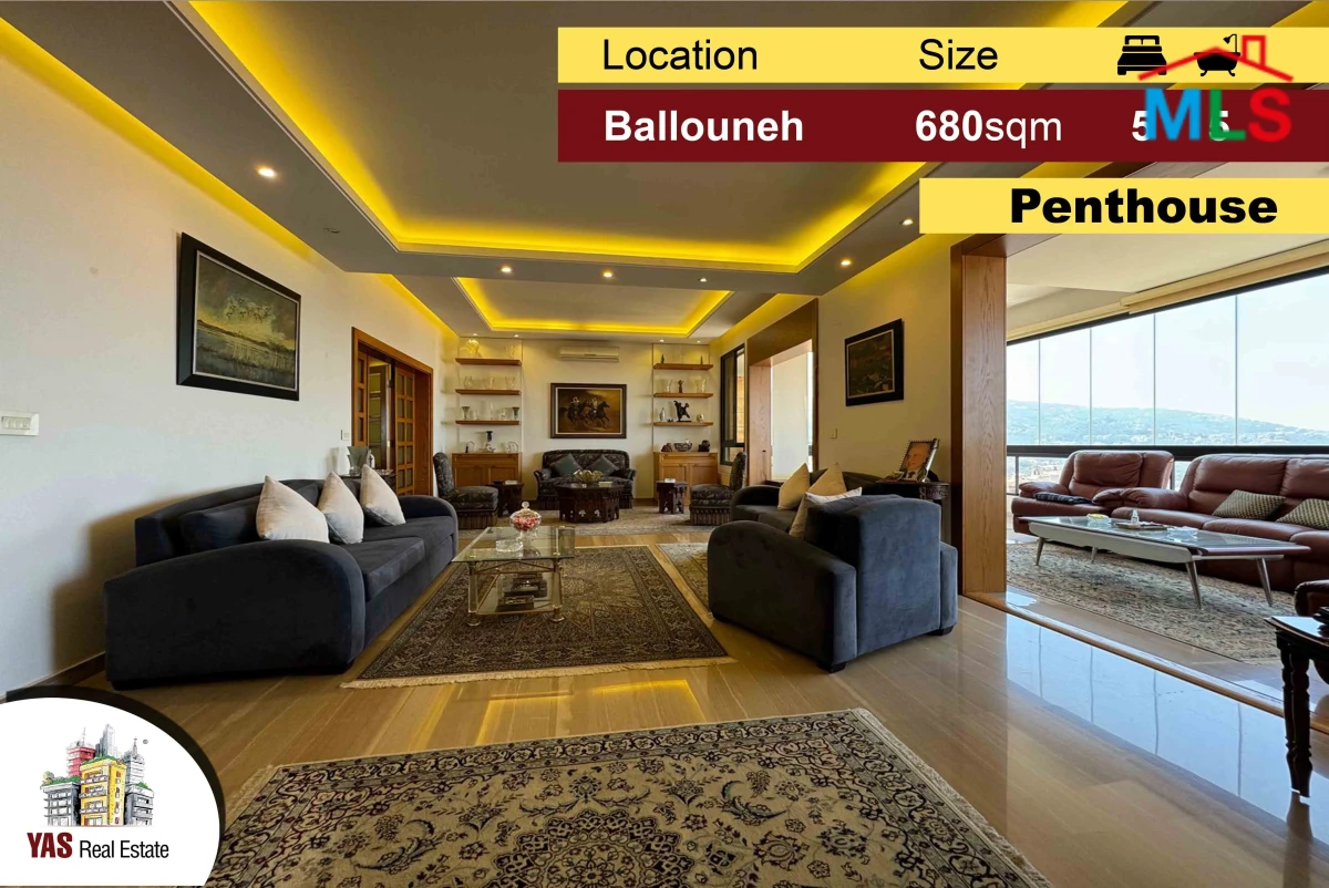 Ballouneh 680m2 Penthouse | Super Upgraded | Unique Property | MY