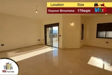 Ouyoun Broumana 170m2 | Private Compound | Calm Area | High End | AMK