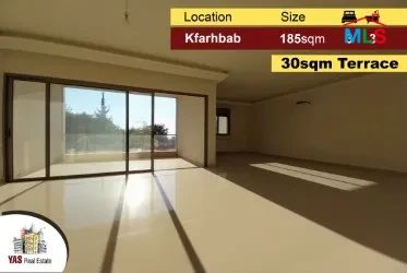 Kfarhbab 185m2 | 30m2 Terrace | Brand new | Open View | YV