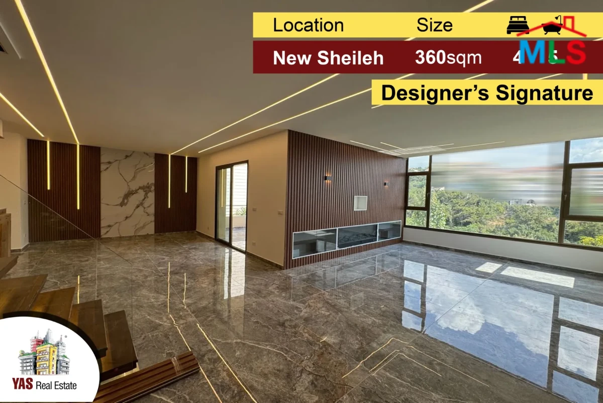 New Sheileh 360m2 | Duplex | Designer’s Signature | Brand New