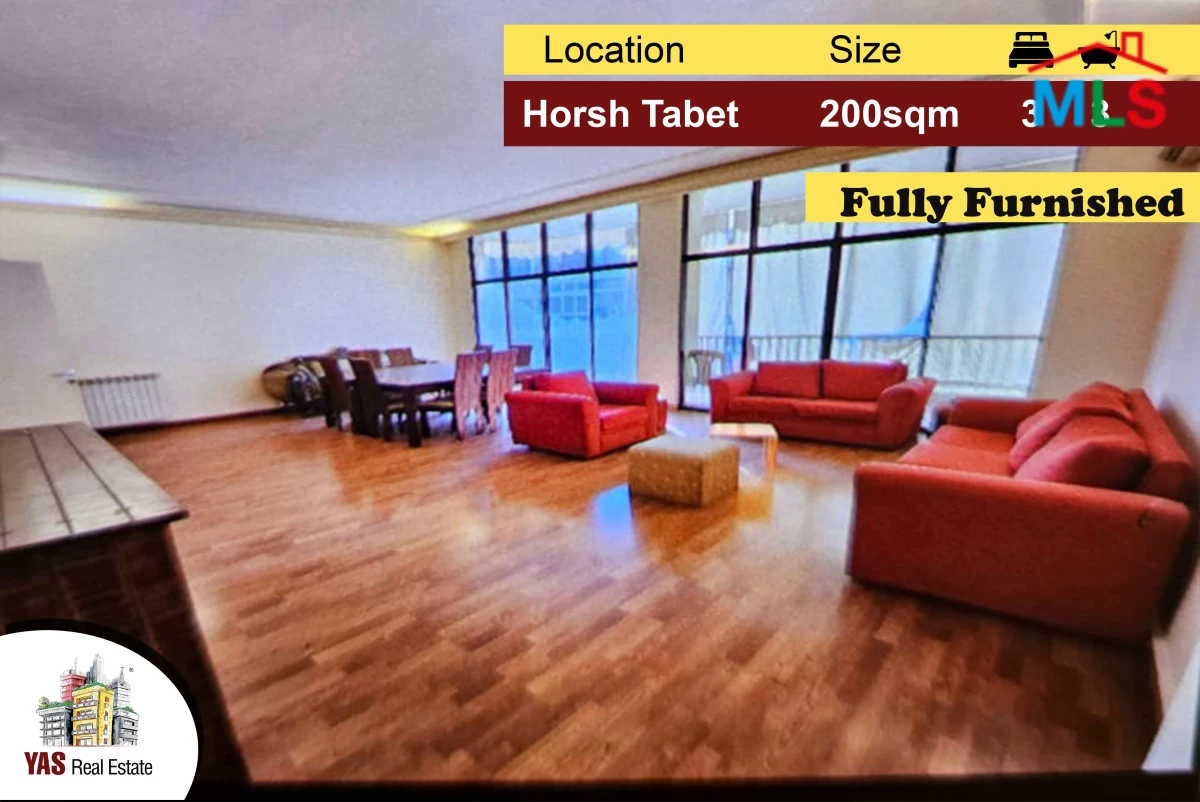 Horsh Tabet 200m2 | Fully Furnished | Prime Location | PA