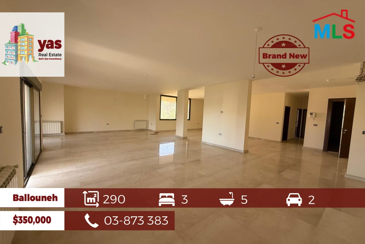 Ballouneh 290m2 | prime Location | High-End | View | Catch | AC
