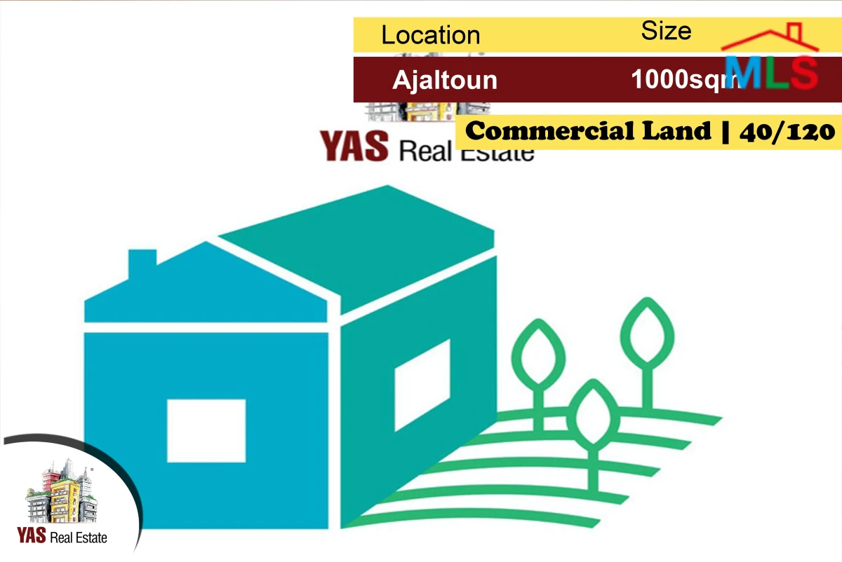 Ajaltoun 1000m2 | 40/120 | Commercial Land | Catch | MY