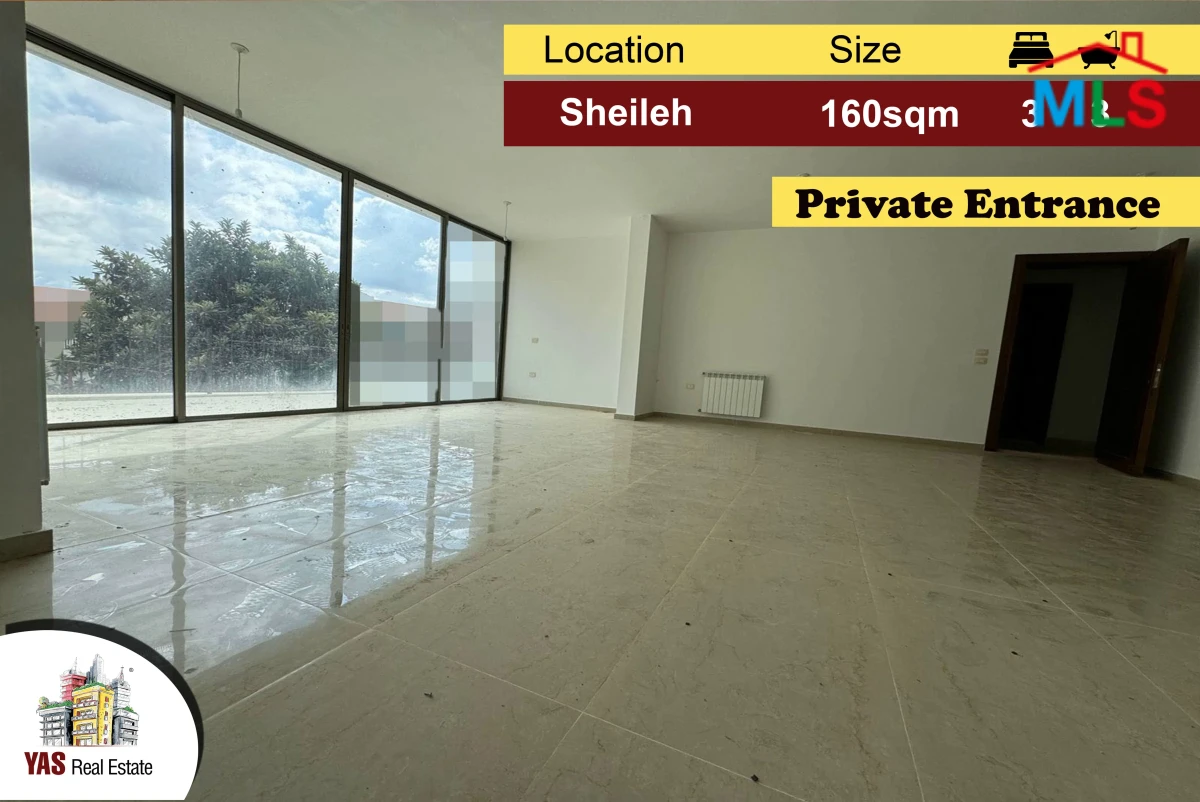 Sheileh 160m2 | 50m2 Garden | New | Private Street | Luxurious | AC