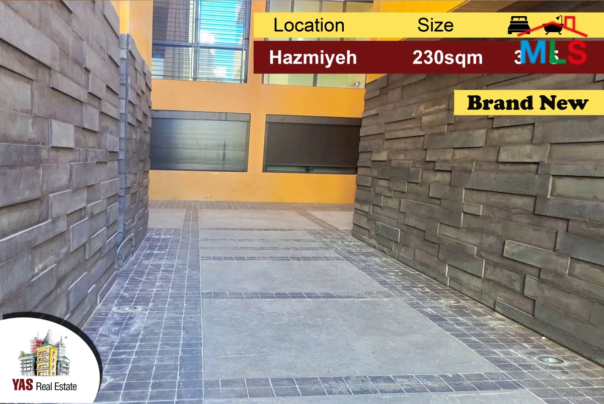 Hazmiyeh 230m2 | 100m2 Rooftop | 70m2 Terrace | Brand New | PA
