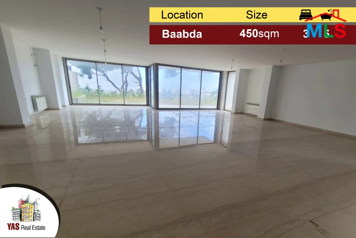 Baabda/Brazilia 450m2 | 160m2 Garden /terrace | Excellent Condition
