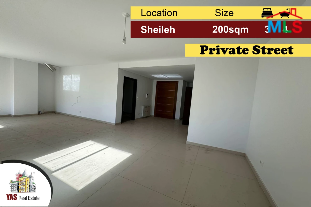 Sheileh 200m2 | New | Super Luxurious | Private Street |AC