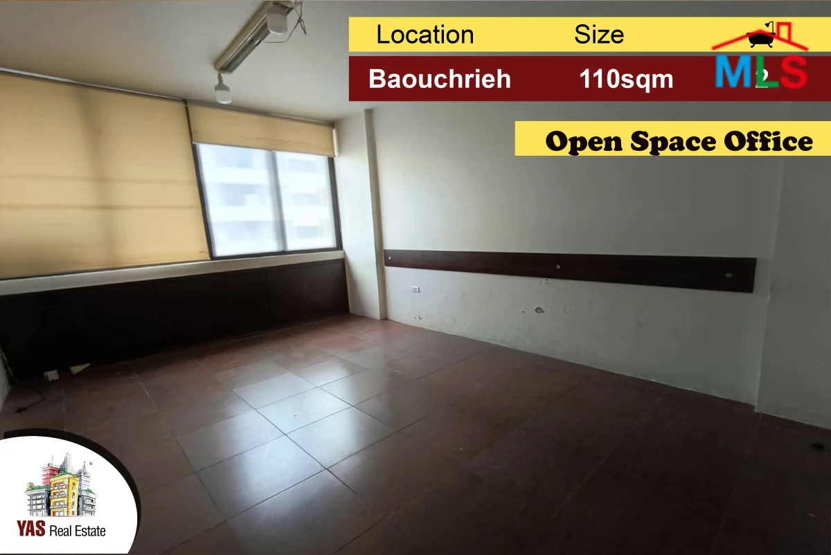 Baouchrieh 110m2 | Office | Open Space | Prime Location | AA