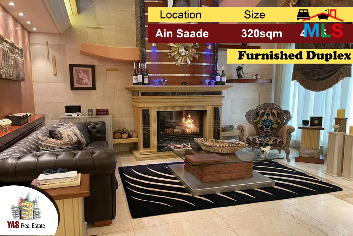 Ain Saade 320m2 | Furnished decorated Duplex | Panoramic View | PA