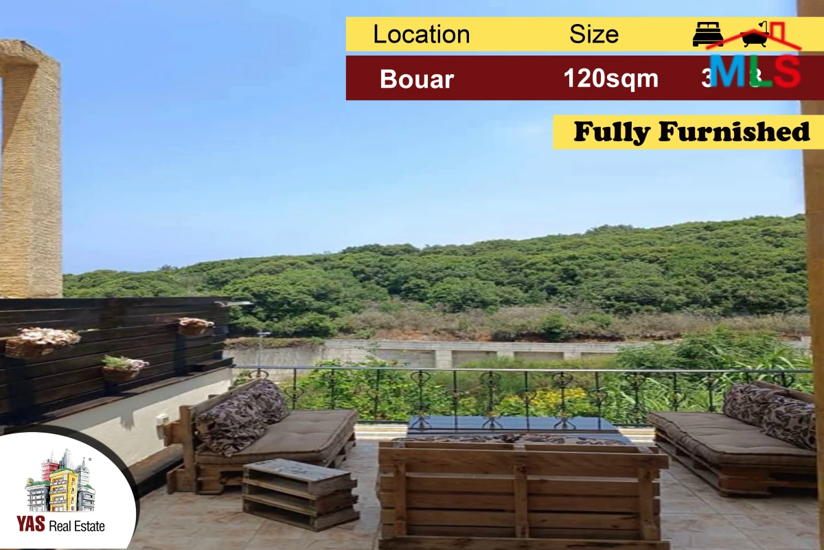 Bouar 120m2 | 100m2 Terrace | Furnished | Quiet Street | RA