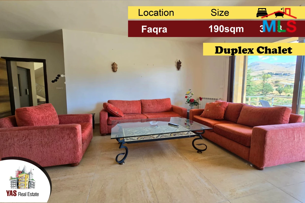 Faqra 190m2 | Duplex Chalet | Quiet Street | Brand New | DA / NA