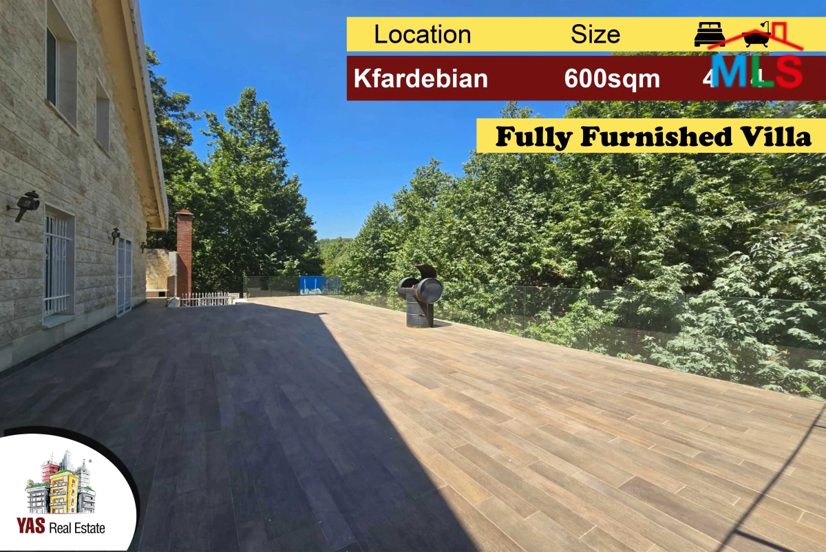 Kfardebian 600m2 Villa | 900m2 Land | Furnished | Mountain View | DA