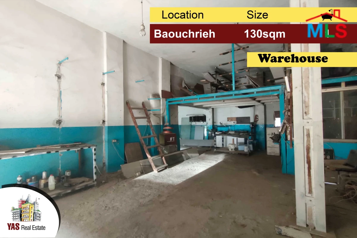 Baouchrieh 130m2 | Warehouse | Height Ceiling |Prime Location | AA AMK