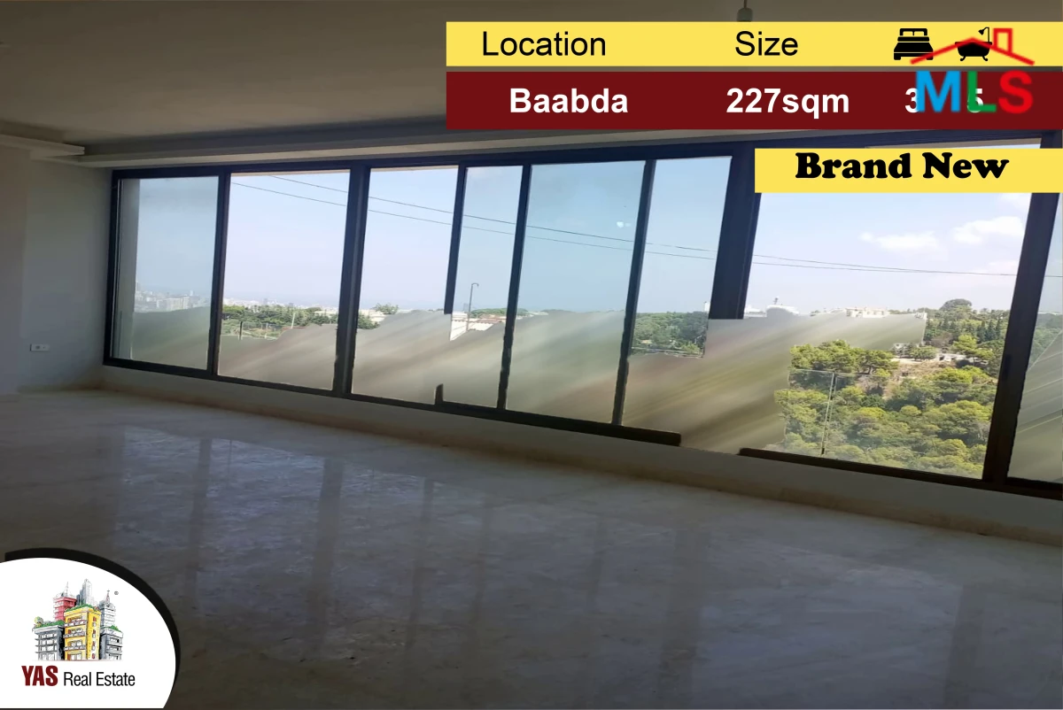 Baabda 227m2 | Brand New | Prime Location | Classy Area | PA