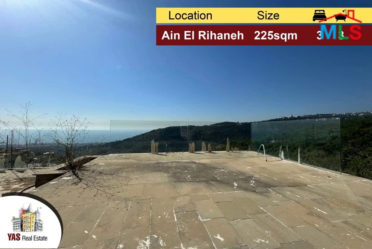 Ain El Rihaneh 225m2 | 150m2 Terrace | Panoramic View | Brand New | EL