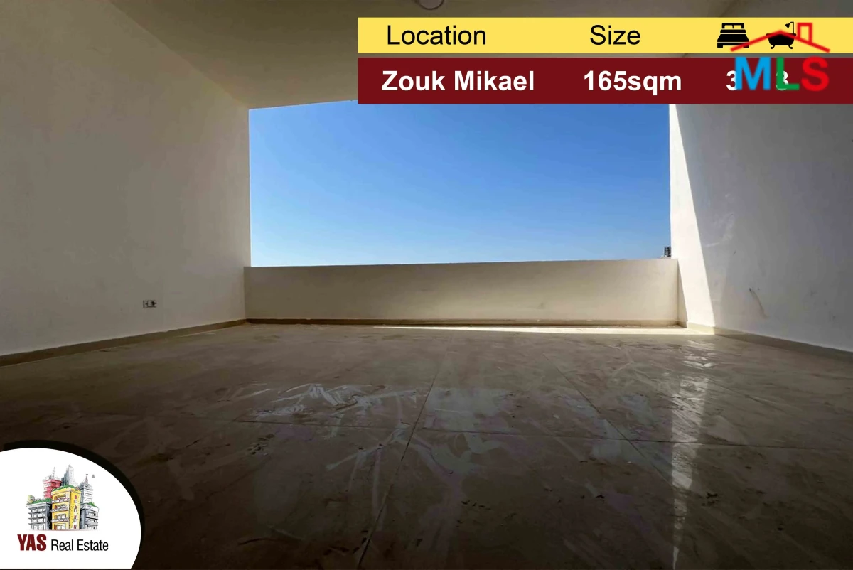 Zouk Mikael 165m2 | New Apartment | Calm Street | Sea View | EH