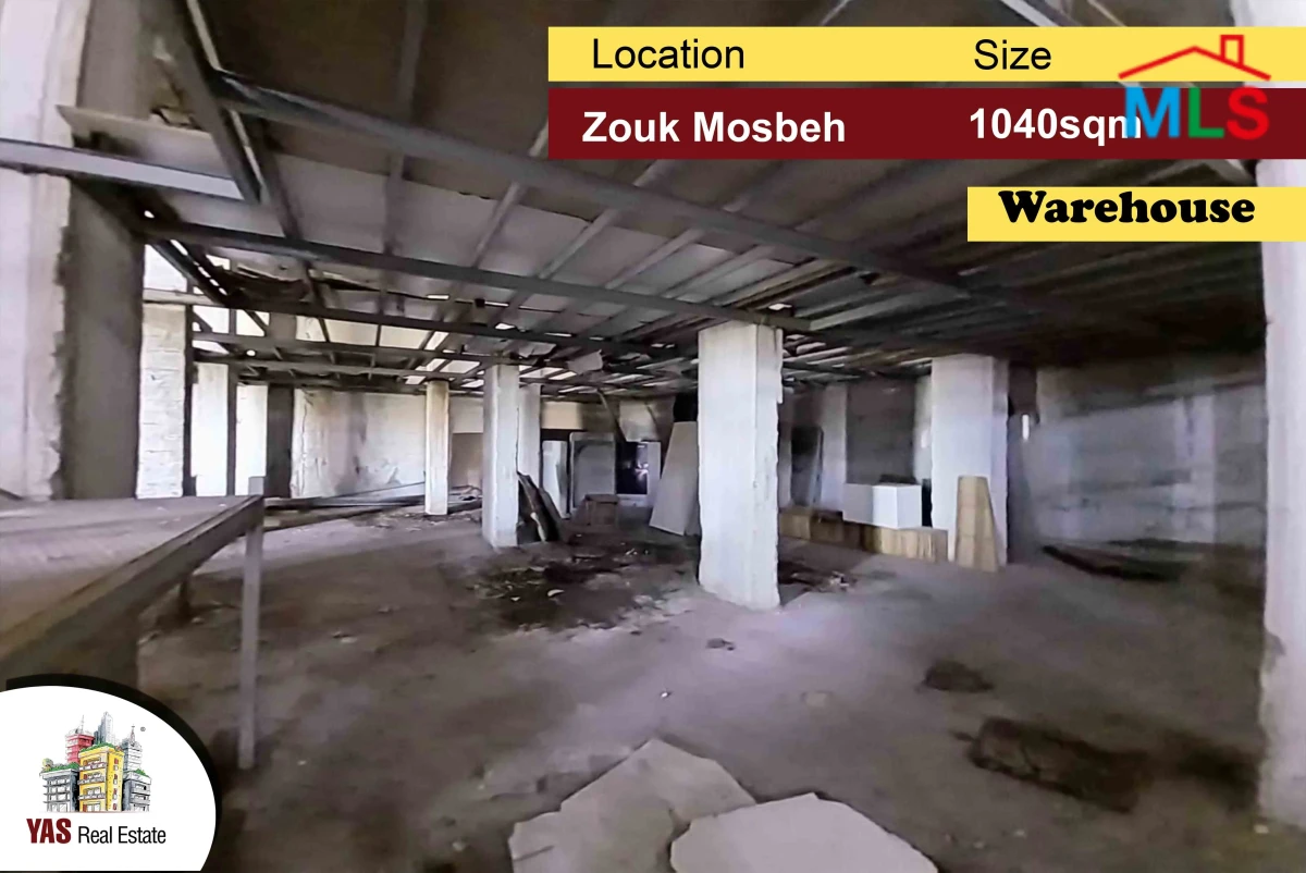 Zouk Mosbeh 1040m2 | Warehouse | Commercial| Private Entrance | IV MY